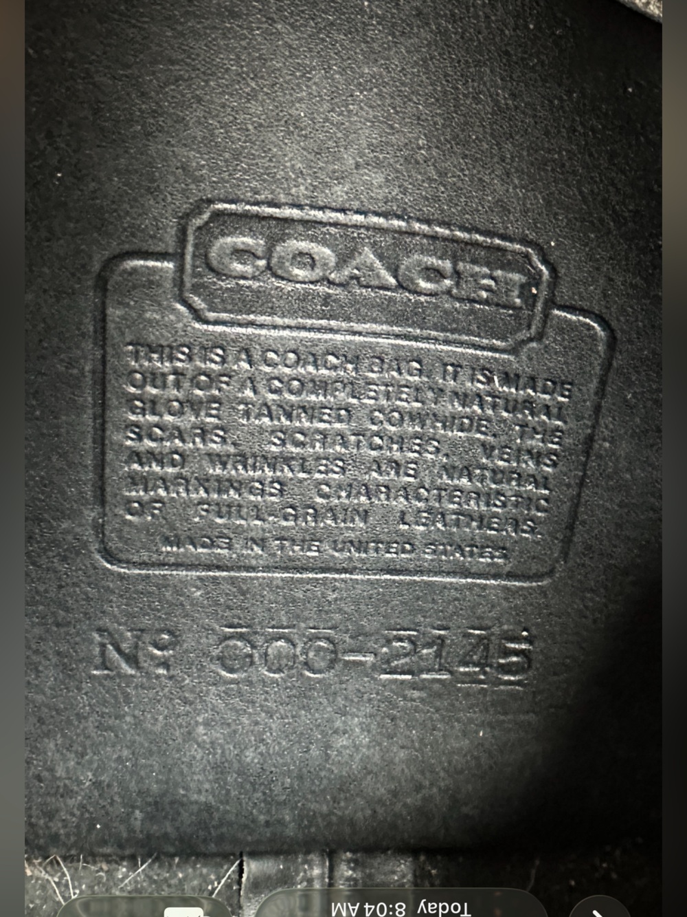 1990’s Rare Vintage Coach Small Plaza Bag Style #9860 - Picture 16 of 16